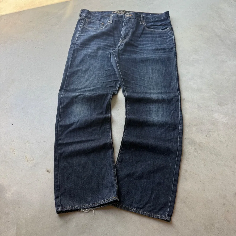 American Eagle Outfitters Original Straight Dark Wash Jeans Mens 38x32 878